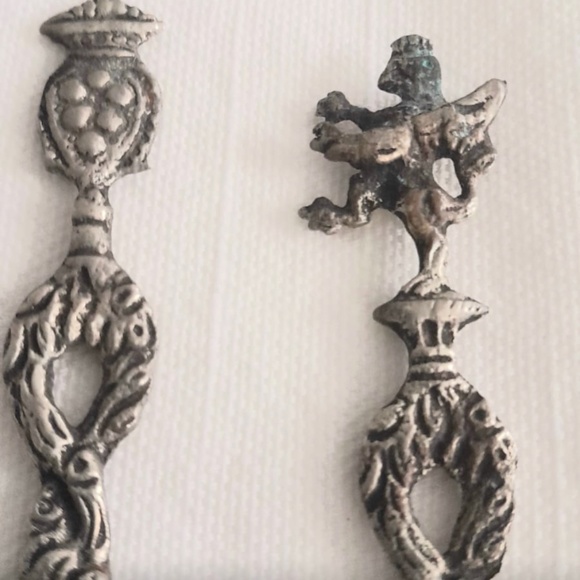Vintage Oyster forks Made in Italy set of 2 filigree - Picture 4 of 5